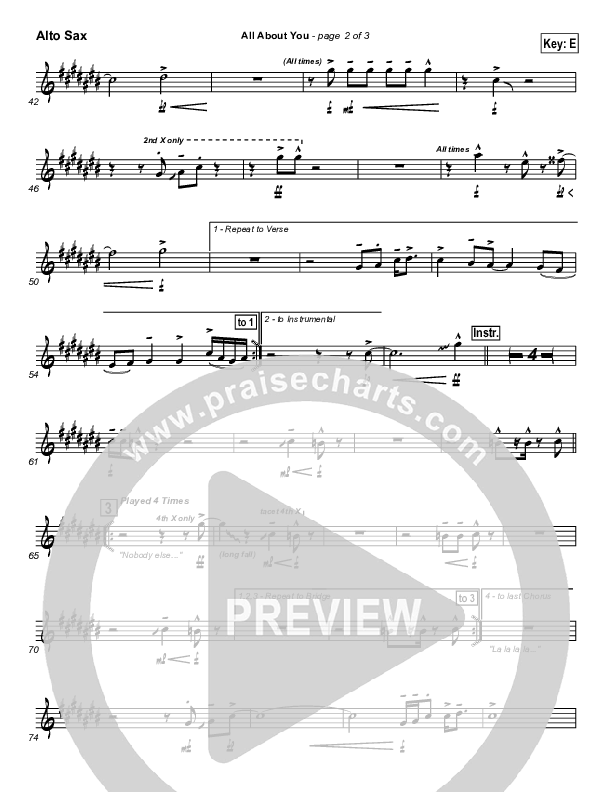 All About You Alto Sax (Lakewood Church)