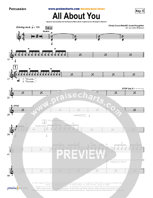 All About You Percussion (Lakewood Church)