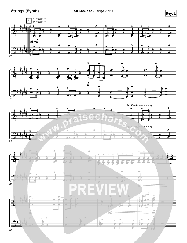 All About You Synth Strings (Lakewood Church)