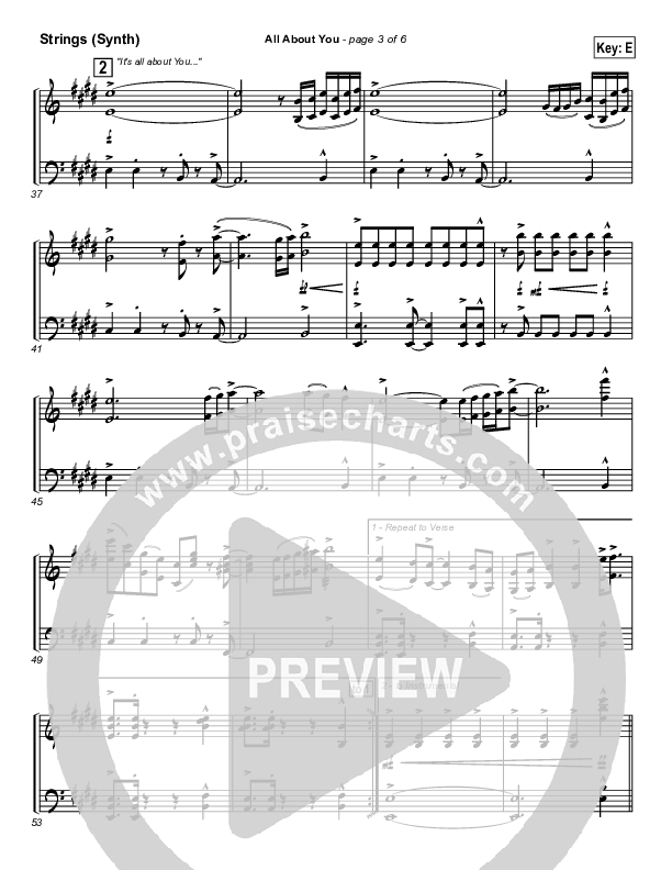 All About You Synth Strings (Lakewood Church)