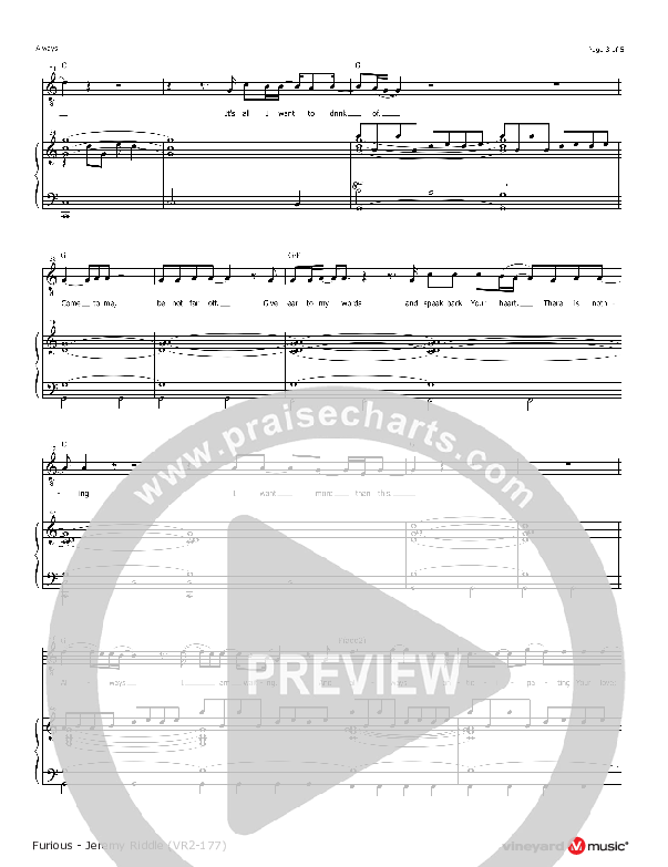 Always Piano Sheet (Jeremy Riddle)