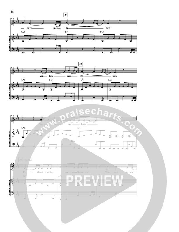 Oh How You Love Me Lead & Piano (Rita Springer)