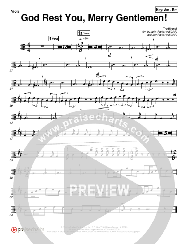 God Rest You Merry Gentlemen Viola (John Parker / Jay Parker)