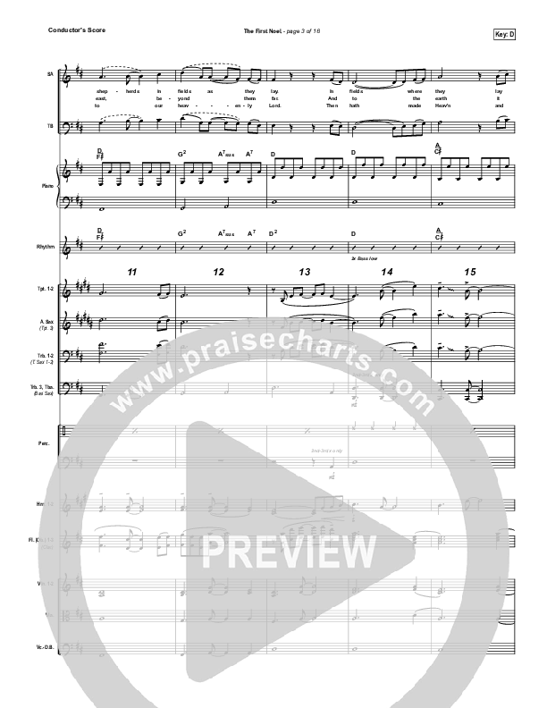 The First Noel Conductor's Score (David Crowder)