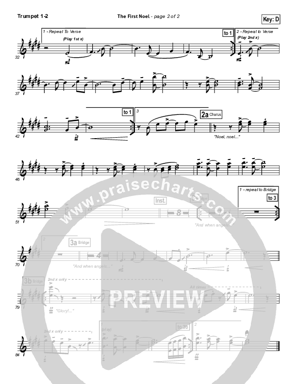 The First Noel Trumpet 1,2 (David Crowder)