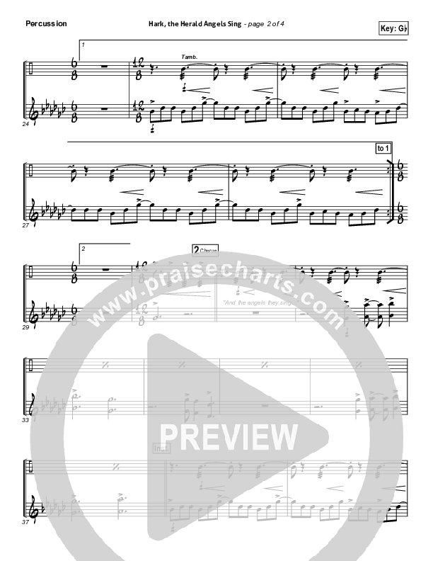 Hark The Herald Angels Sing Percussion (Matt Maher)