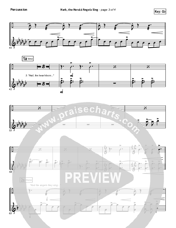 Hark The Herald Angels Sing Percussion (Matt Maher)