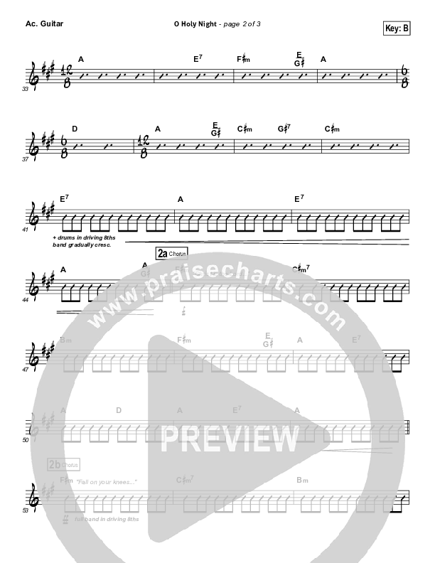 O Holy Night Acoustic Guitar (David Crowder)