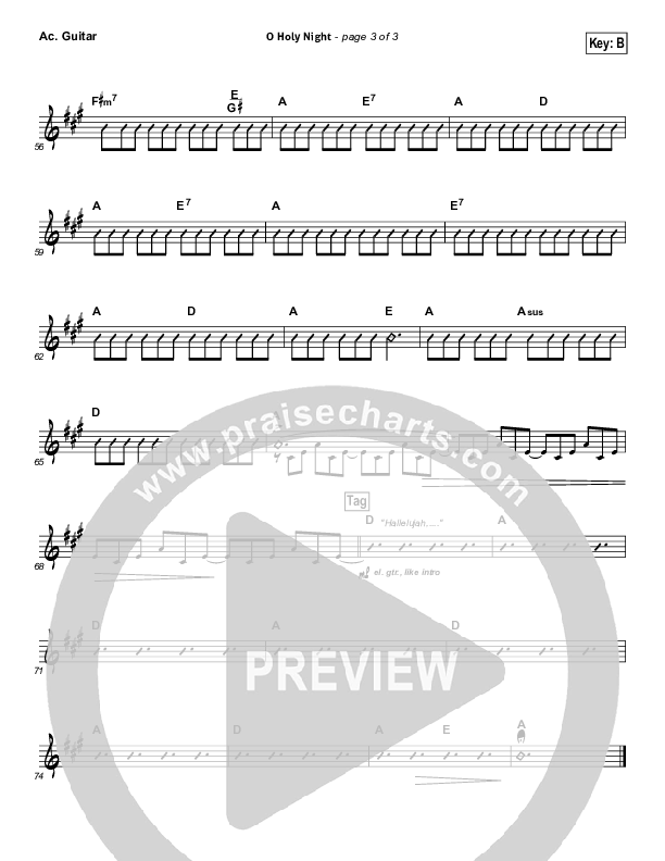 O Holy Night Acoustic Guitar (David Crowder)