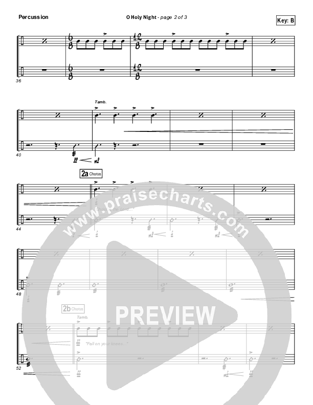 O Holy Night Percussion (David Crowder)