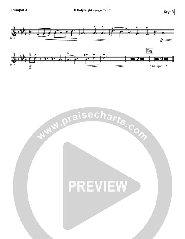 O Holy Night Trumpet 3 (David Crowder)