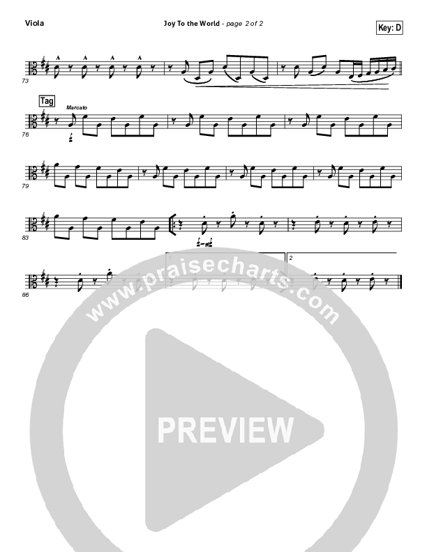 Joy To The World Viola (David Crowder)