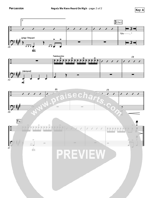 Angels We Have Heard On High Percussion (David Crowder)