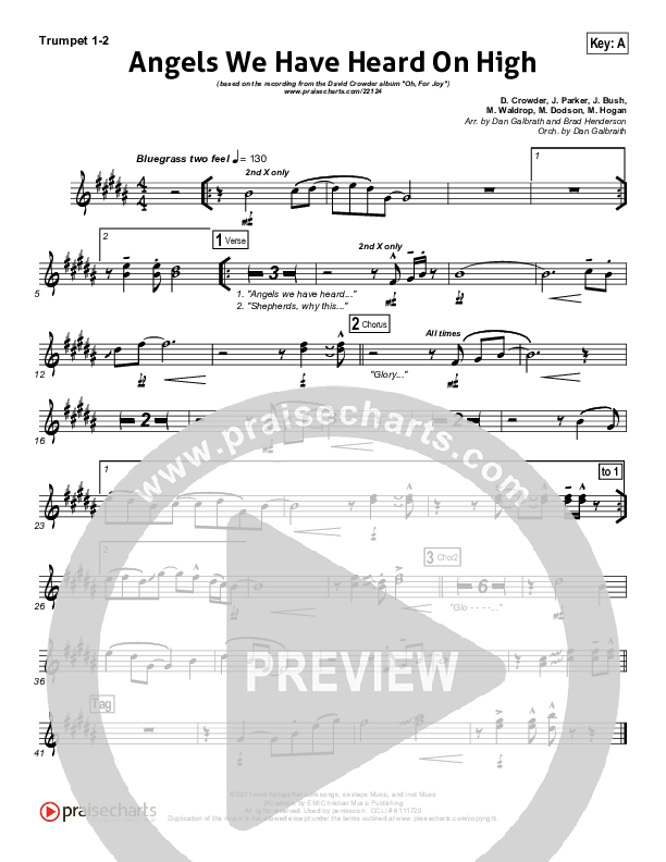 Angels We Have Heard On High Brass Pack (David Crowder)