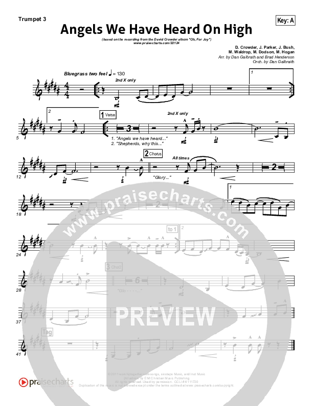 Angels We Have Heard On High Brass Pack (David Crowder)