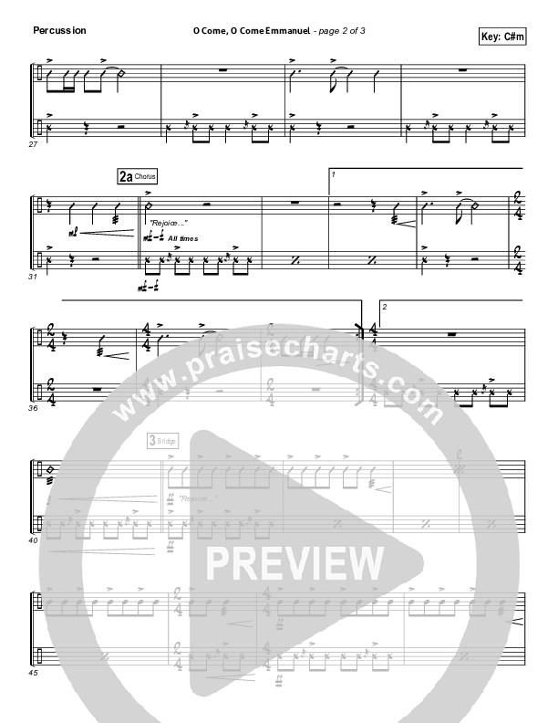 O Come O Come Emmanuel Percussion (David Crowder)