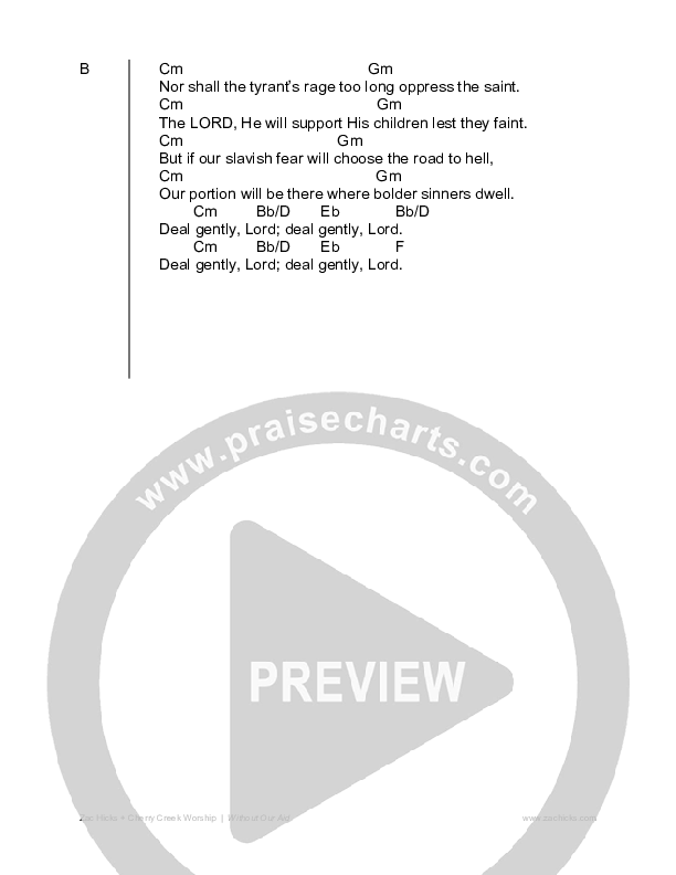 Firm And Unmoved Are They (Psalm 125) Chord Chart (Zac Hicks / Cherry Creek Worship)