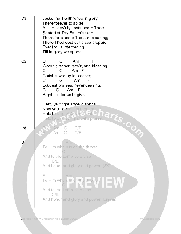 Hail Thou Once Despised Jesus Chords & Lyrics (Zac Hicks / Cherry Creek Worship)