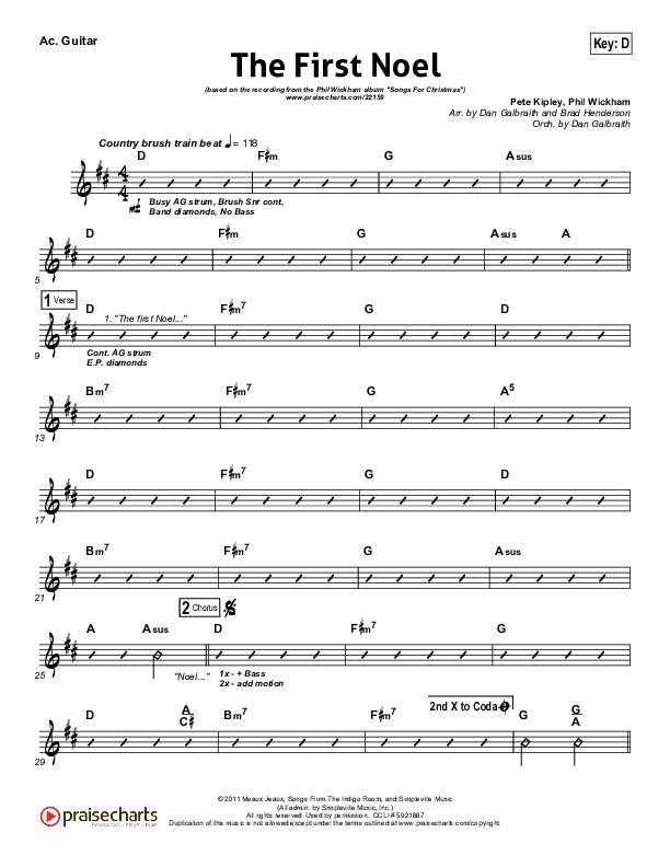 The First Noel Acoustic Guitar (Phil Wickham)