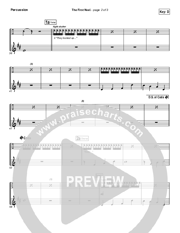 The First Noel Percussion (Phil Wickham)