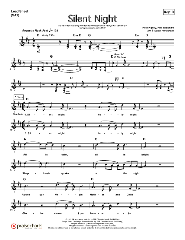 Silent Night Lead (SAT) (Phil Wickham)