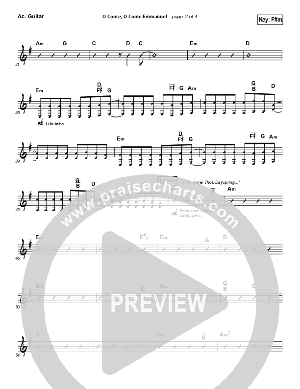 O Come O Come Emmanuel Acoustic Guitar (Phil Wickham)