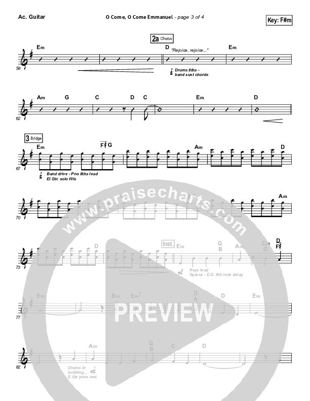 O Come O Come Emmanuel Acoustic Guitar (Phil Wickham)