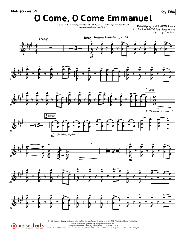 O Come O Come Emmanuel Wind Pack (Phil Wickham)