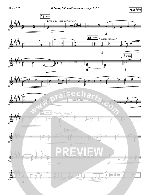 O Come O Come Emmanuel Brass Pack (Phil Wickham)