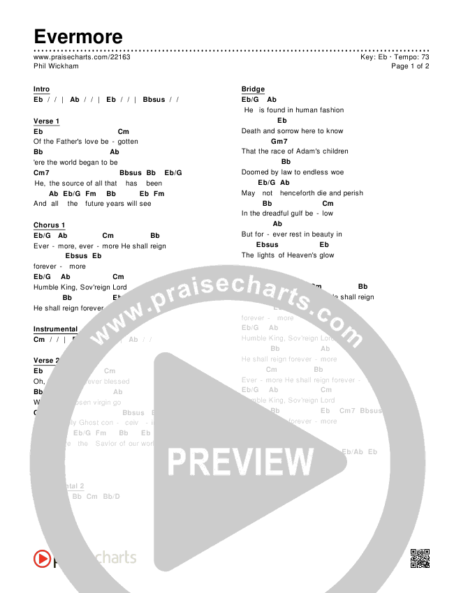 Evermore Chords & Lyrics (Phil Wickham)