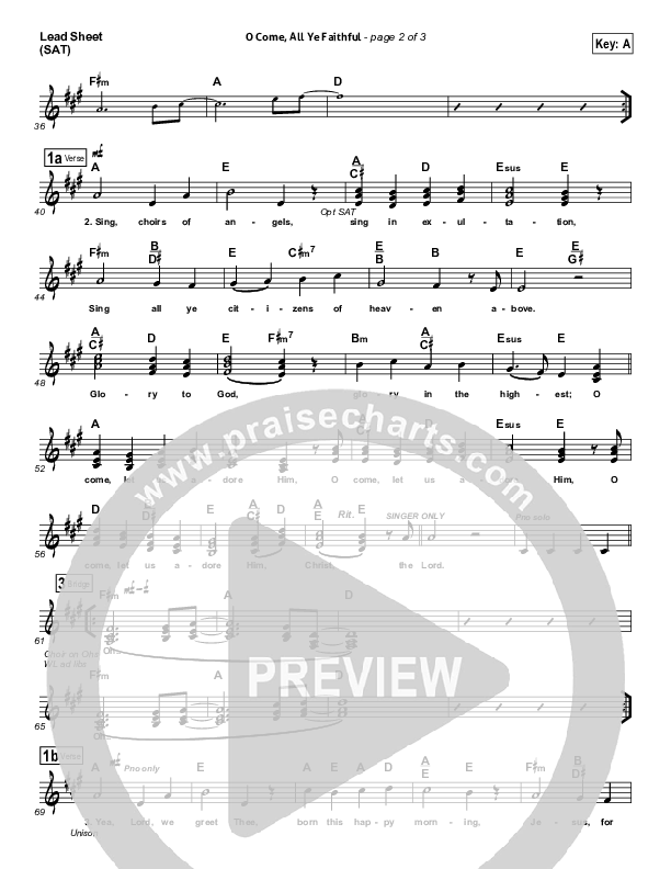 O Come All Ye Faithful Lead (SAT) (Phil Wickham)