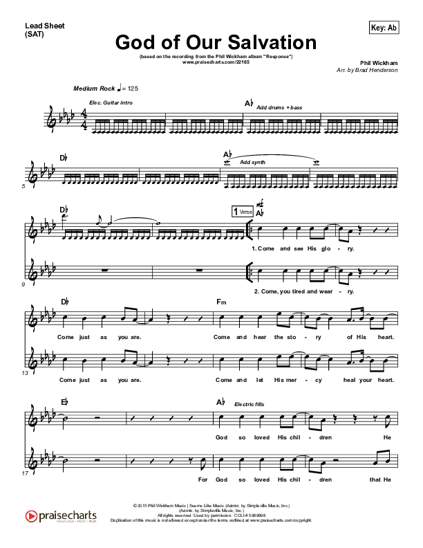 God Of Our Salvation Lead (SAT) (Phil Wickham)