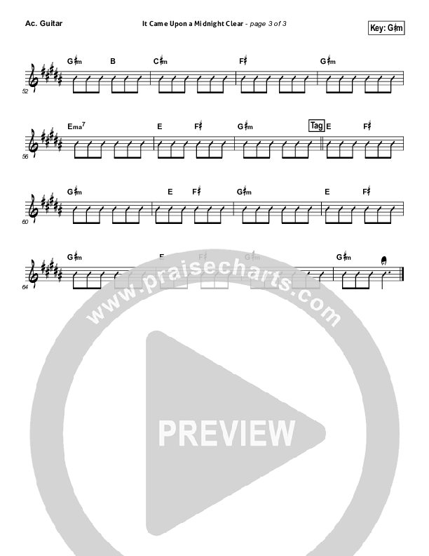 It Came Upon A Midnight Clear Acoustic Guitar (Kutless)