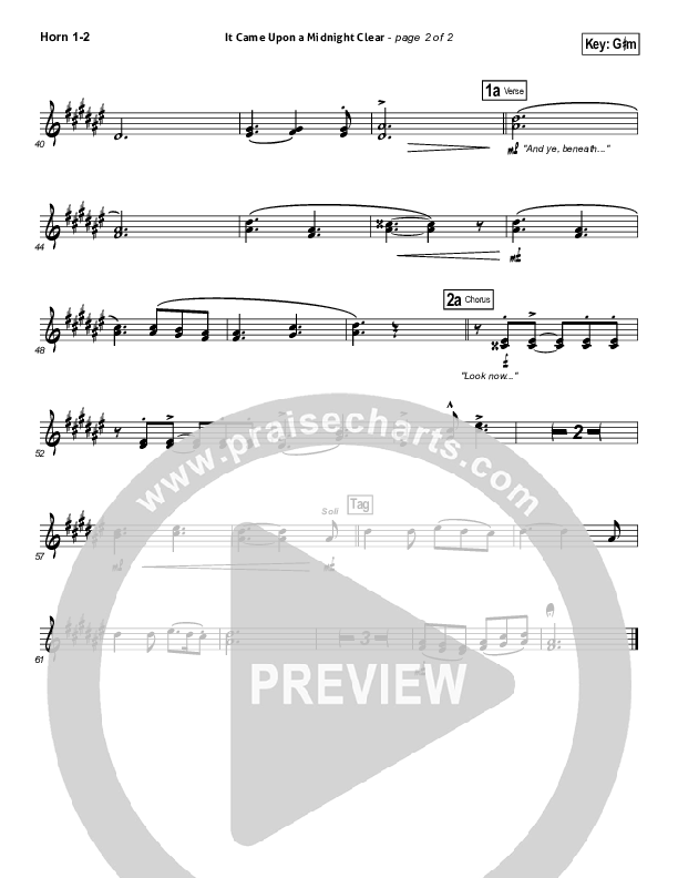 It Came Upon A Midnight Clear French Horn 1/2 (Kutless)