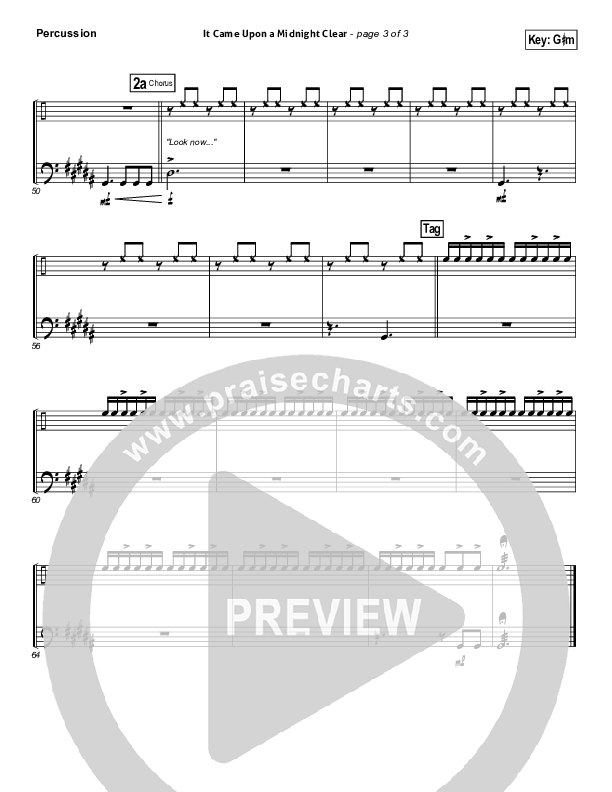 It Came Upon A Midnight Clear Percussion (Kutless)