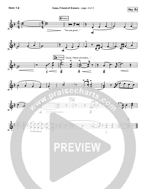 Jesus Friend Of Sinners Brass Pack (Casting Crowns)