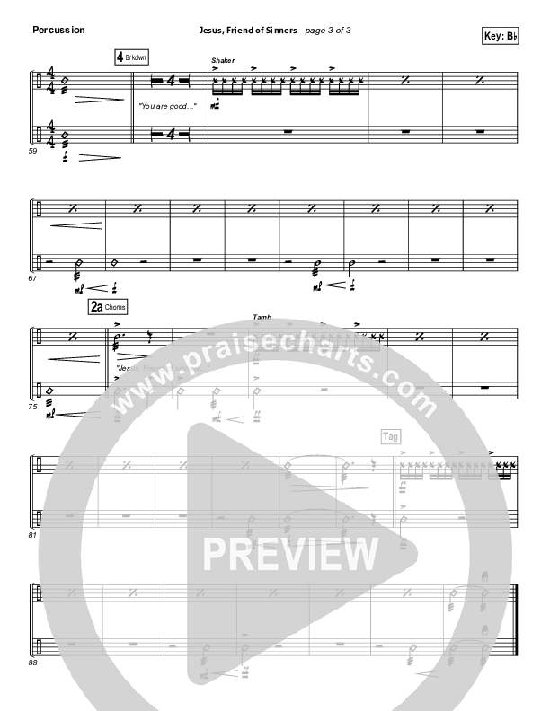 Jesus Friend Of Sinners Percussion (Casting Crowns)