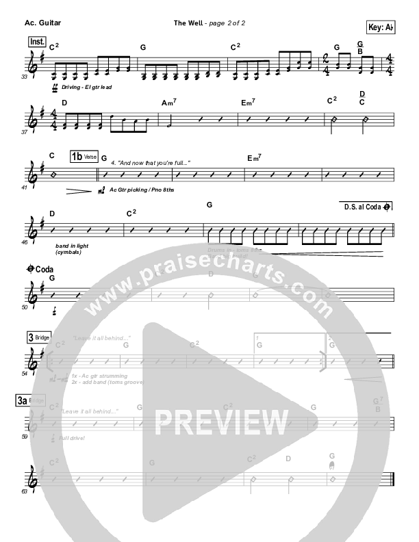 The Well Acoustic Guitar (Casting Crowns)