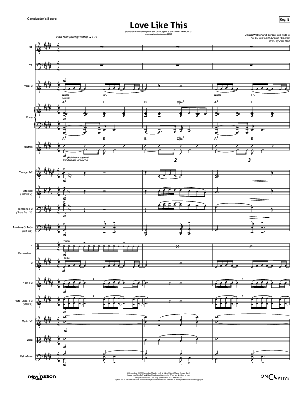 Love Like This Conductor's Score (OnceCaptive)