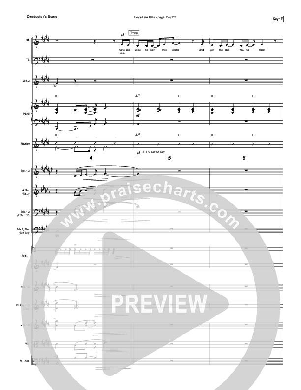 Love Like This Conductor's Score (OnceCaptive)