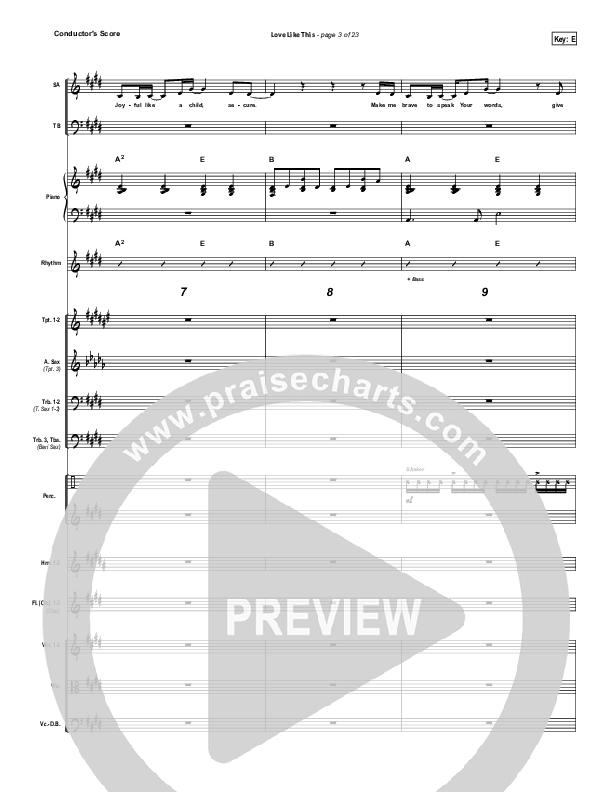 Love Like This Conductor's Score (OnceCaptive)