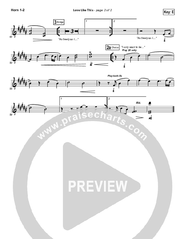 Love Like This French Horn 1/2 (OnceCaptive)