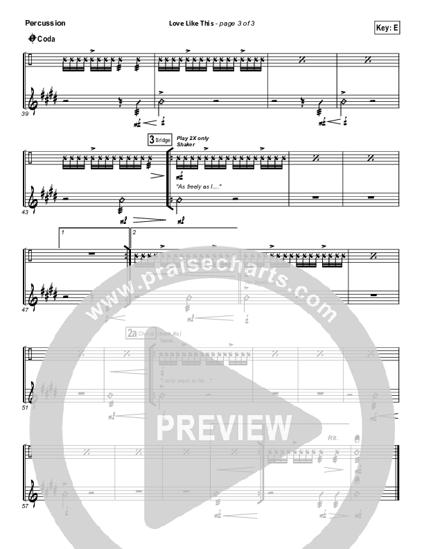 Love Like This Percussion (OnceCaptive)