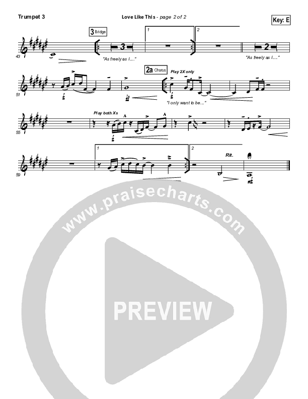 Love Like This Trumpet 3 (OnceCaptive)