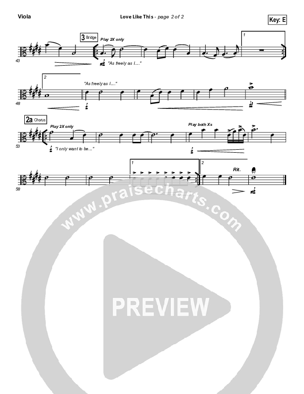 Love Like This Viola (OnceCaptive)