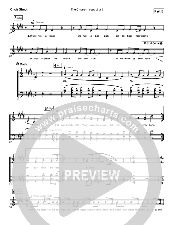 The Church Choir Sheet (SATB) (Elevation Worship)