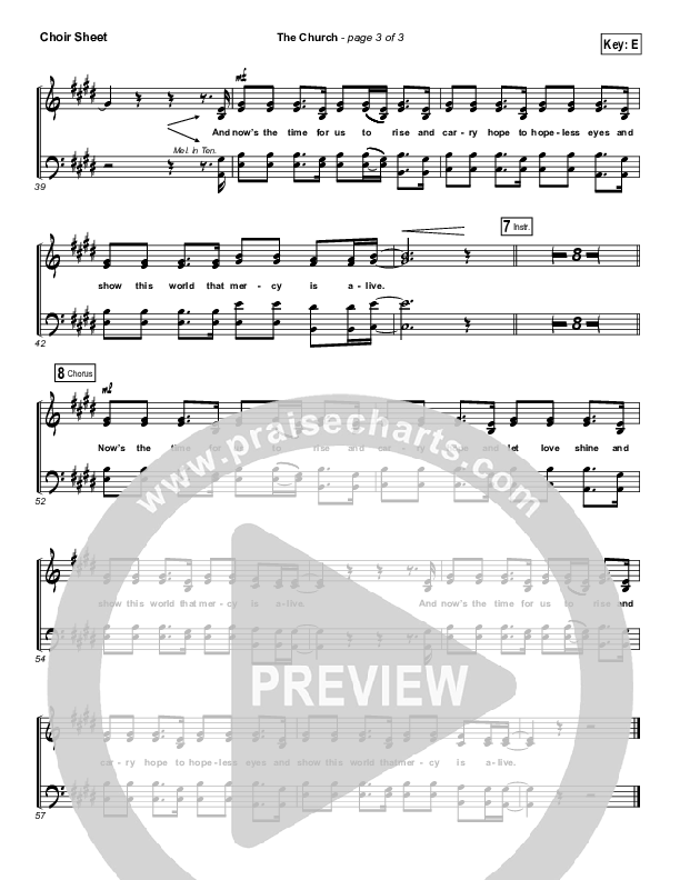 The Church Choir Sheet (SATB) (Elevation Worship)