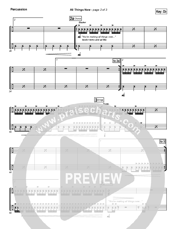 All Things New Percussion (Elevation Worship)