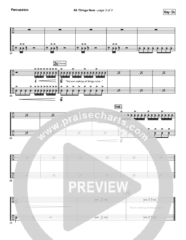 All Things New Percussion (Elevation Worship)