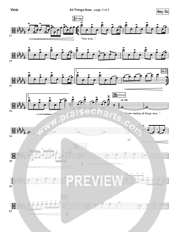 All Things New Viola (Elevation Worship)